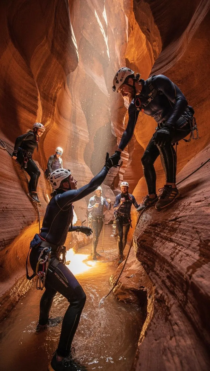 Пешеходный маршрут через живописный парк с яркими осенними листьями.