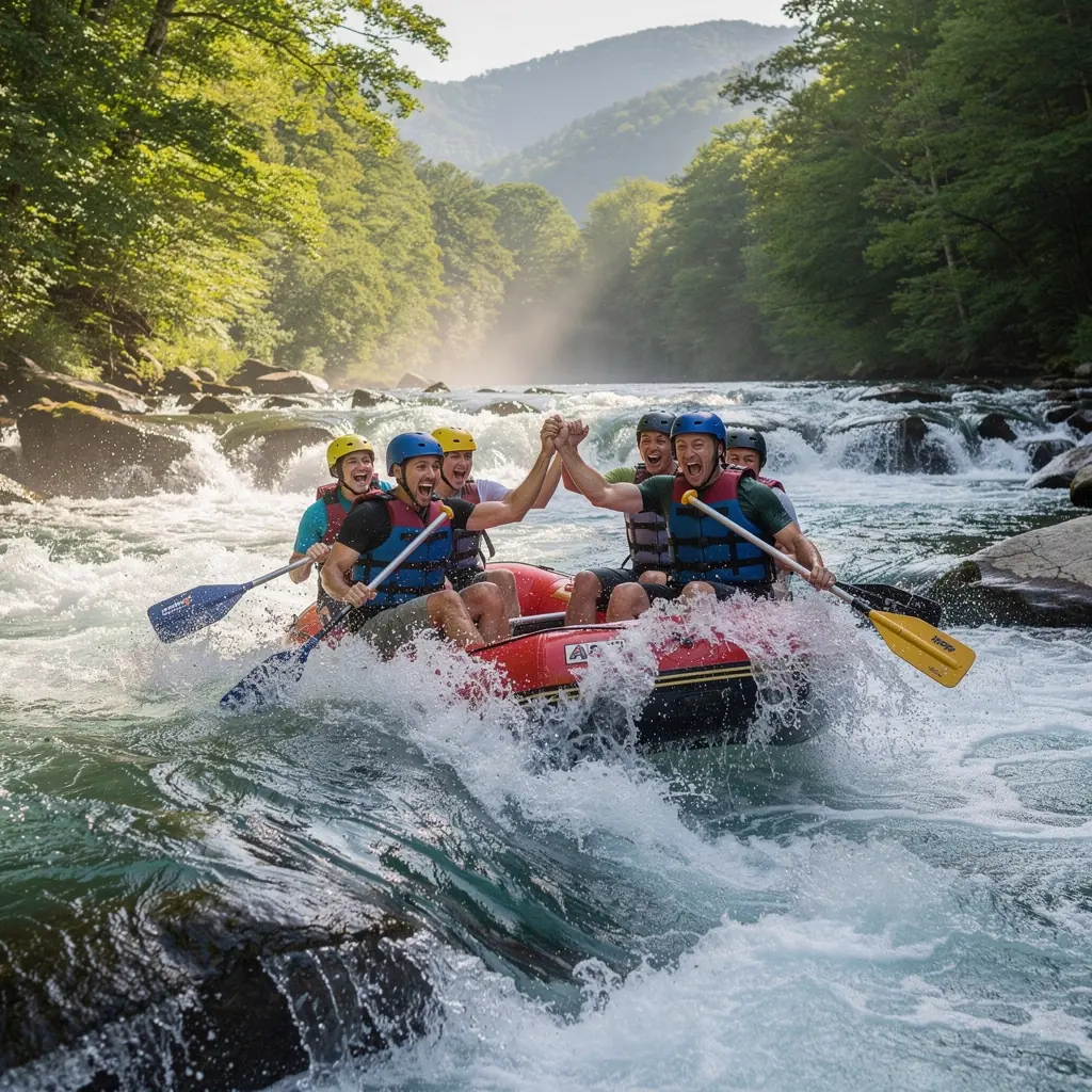 Экстремальный путешественник преодолевает горный перевал на фоне живописного пейзажа с ярким закатом.